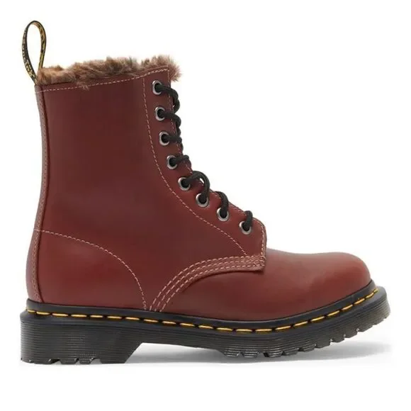 Dr. Martens | 1460 Serena Aburzzo Lug Sole Leather Boots - Picture 3 of 9
